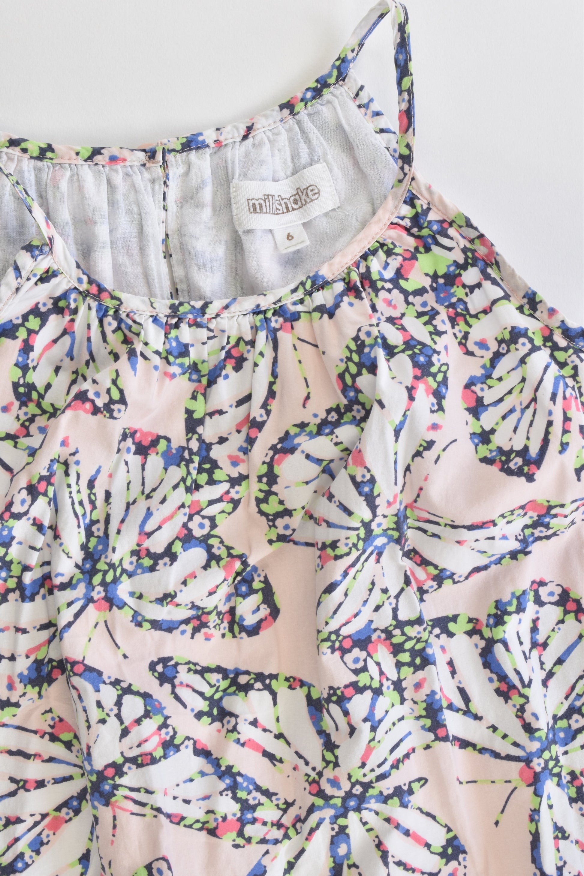 Milkshake Size 6 Lined Butterflies Dress