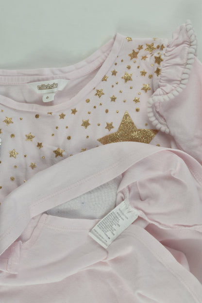 Milkshake Size 6 Love Hearts and Stars Top