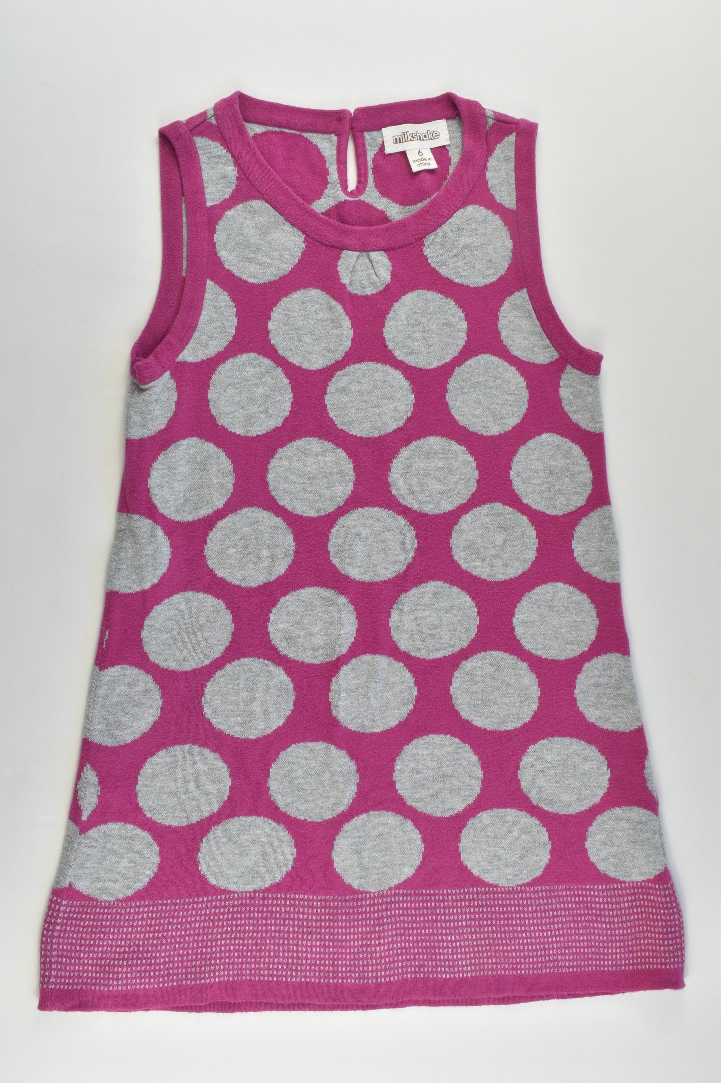 Milkshake Size 6 Polka Dots Knitted Dress