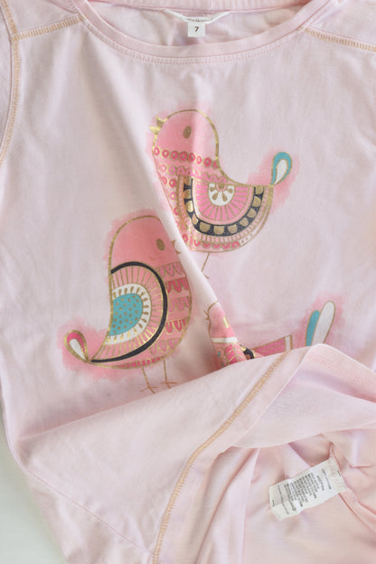 Milkshake Size 7 Birds Top