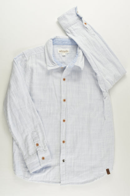 Milkshake Size 7 Lined Linen-like Collared Shirt