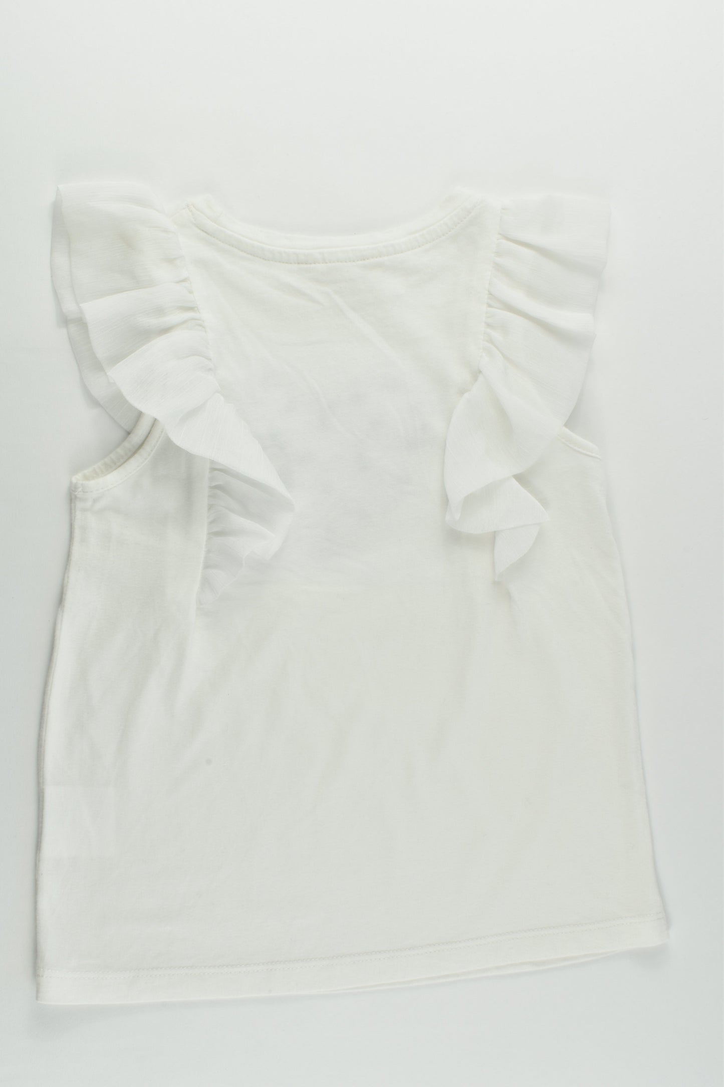 Milkshake Size 7 Ruffle Sleeves and Love Heart T-shirt