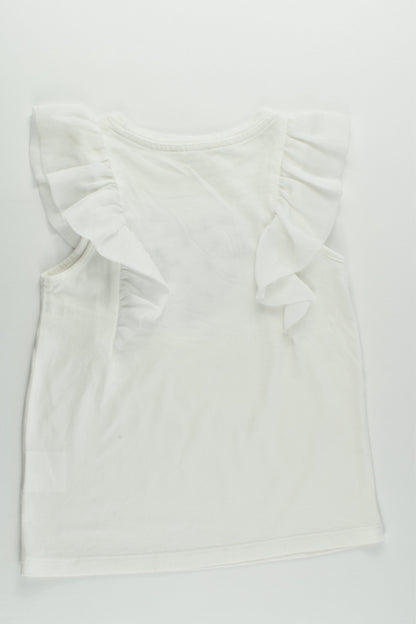 Milkshake Size 7 Ruffle Sleeves and Love Heart T-shirt