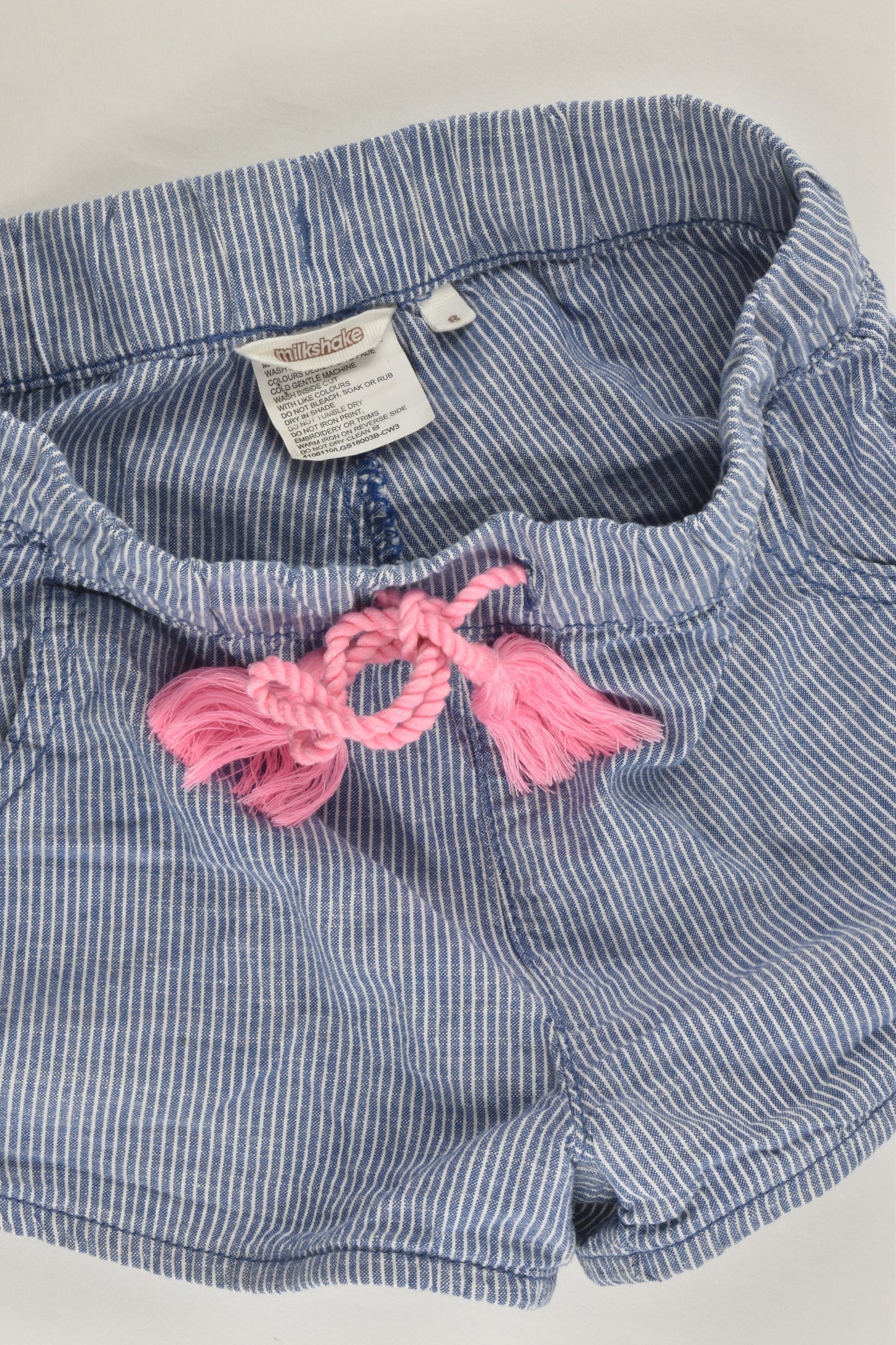 Milkshake Size 8 Lightweight Striped Shorts