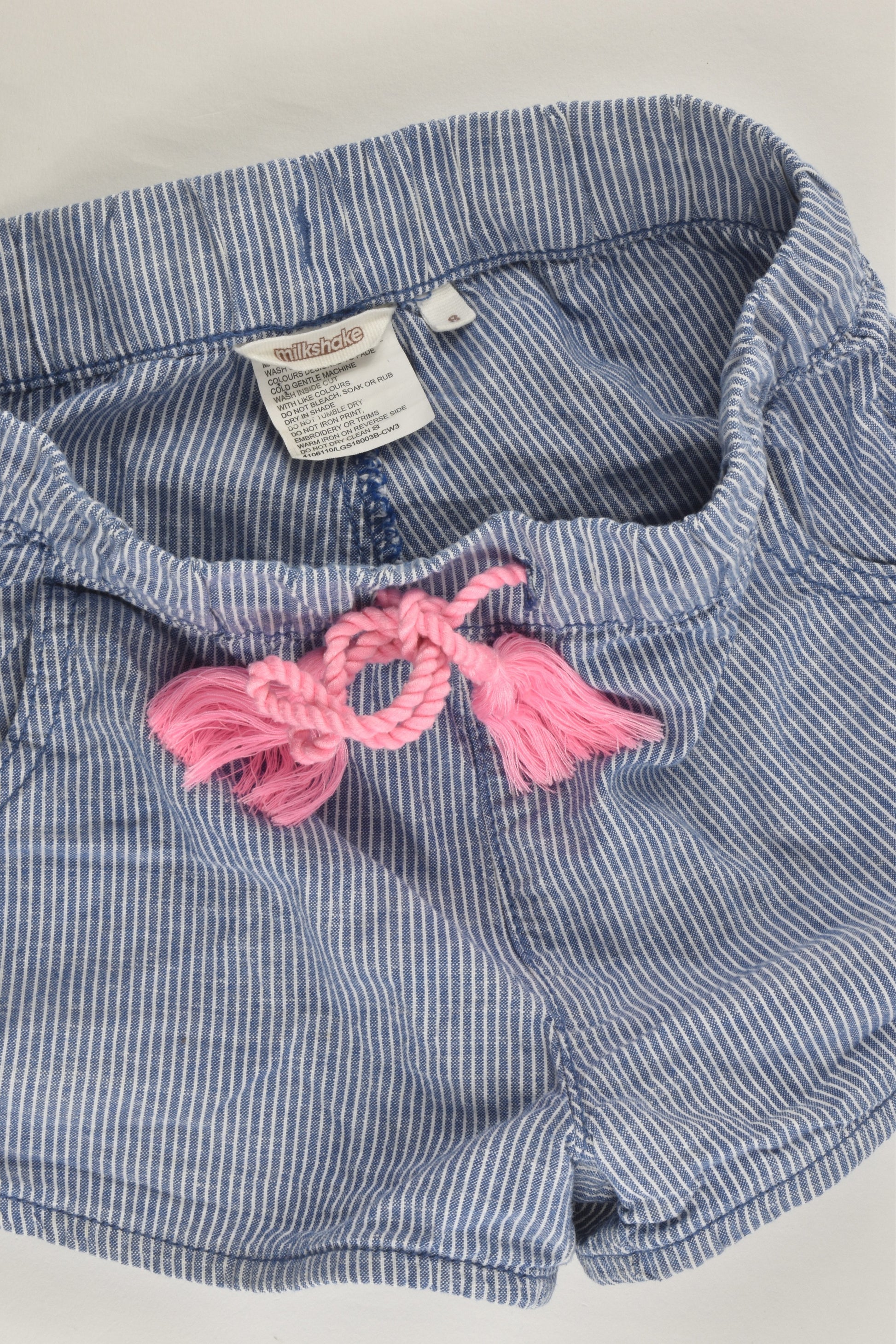 Milkshake Size 8 Lightweight Striped Shorts