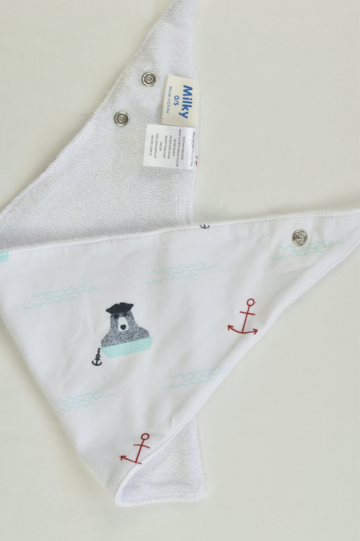 Milky One Size Baby Bandana Bib