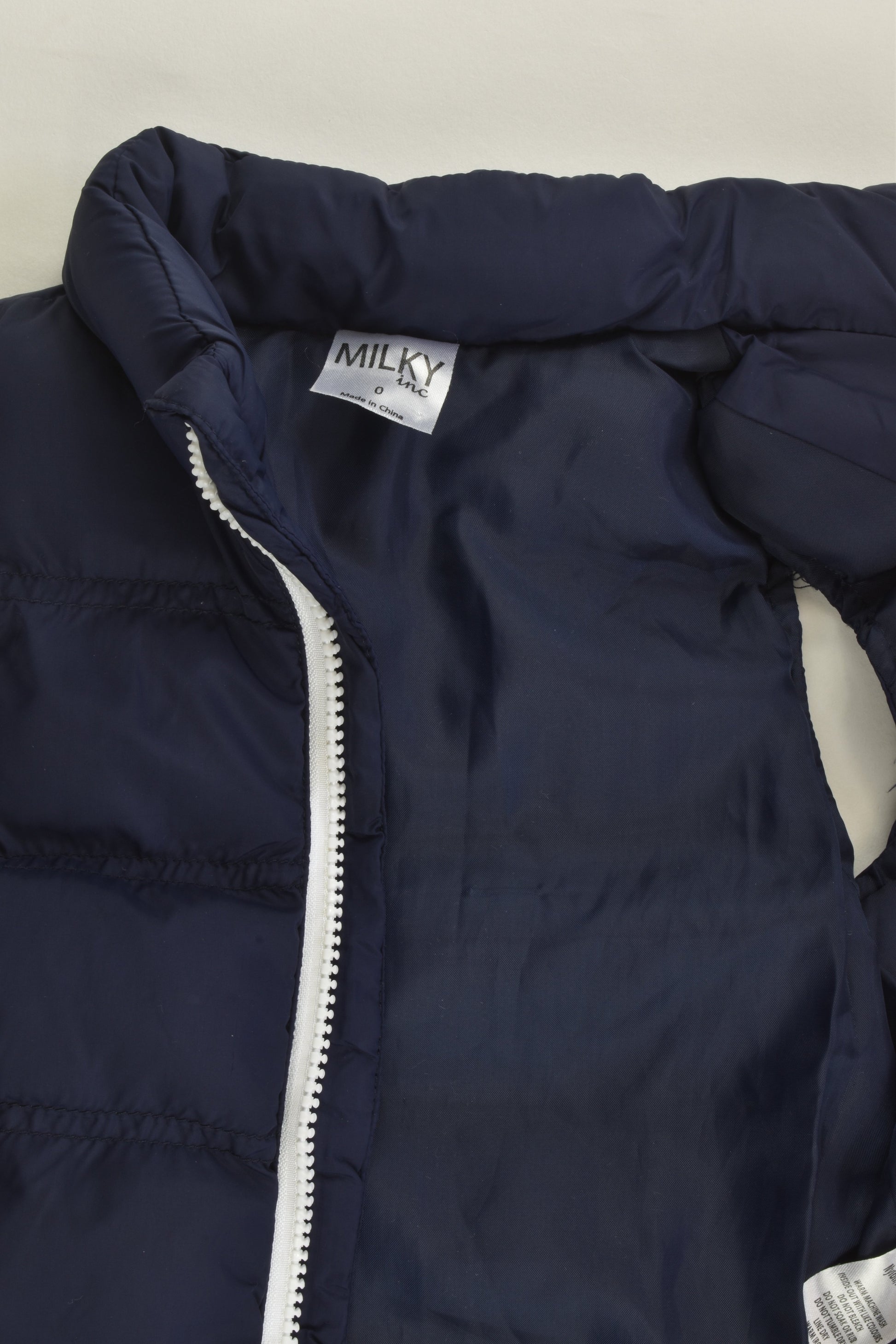 Milky Size 0 Puffer Vest