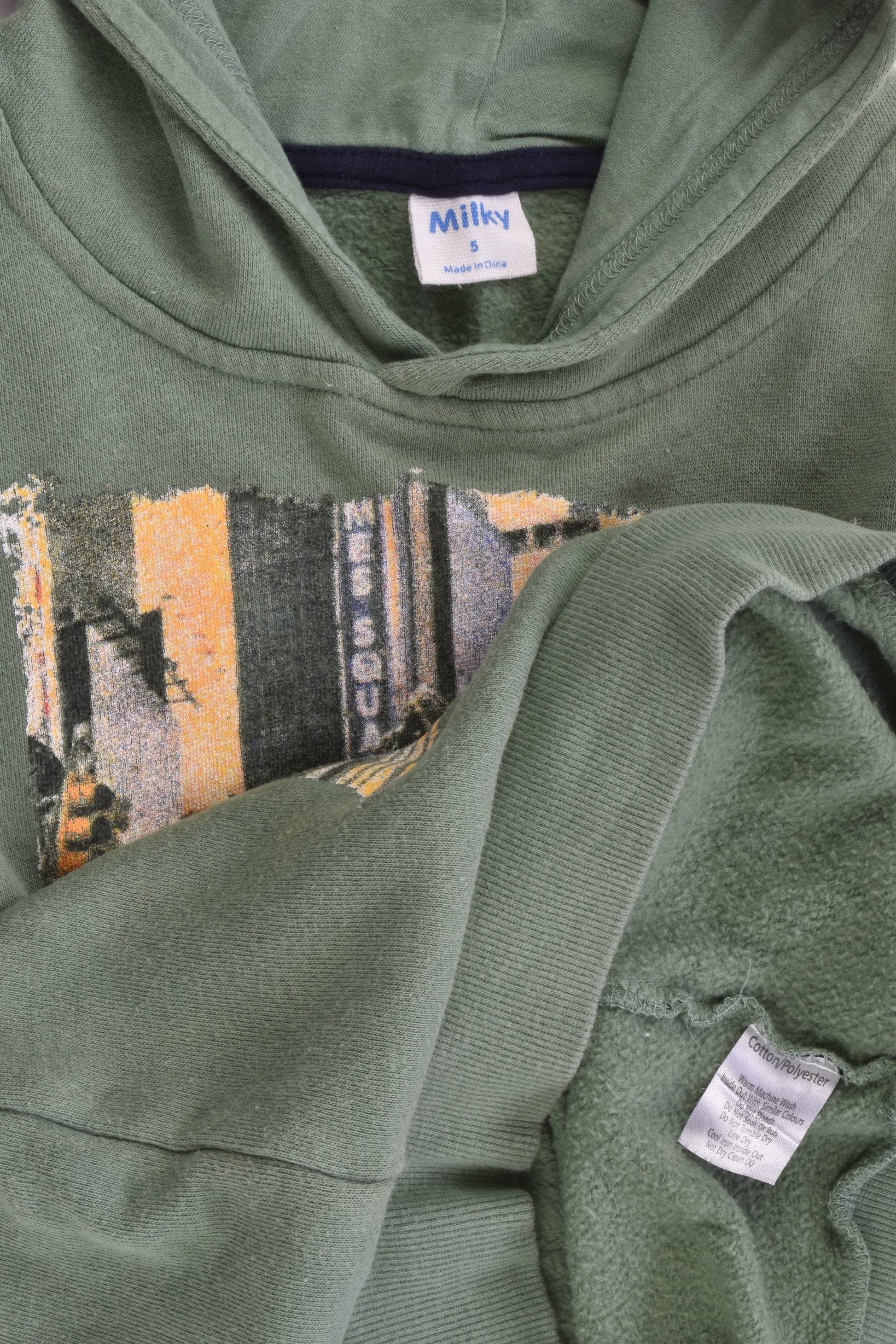 Milky Size 5 T-Rex Hooded Jumper