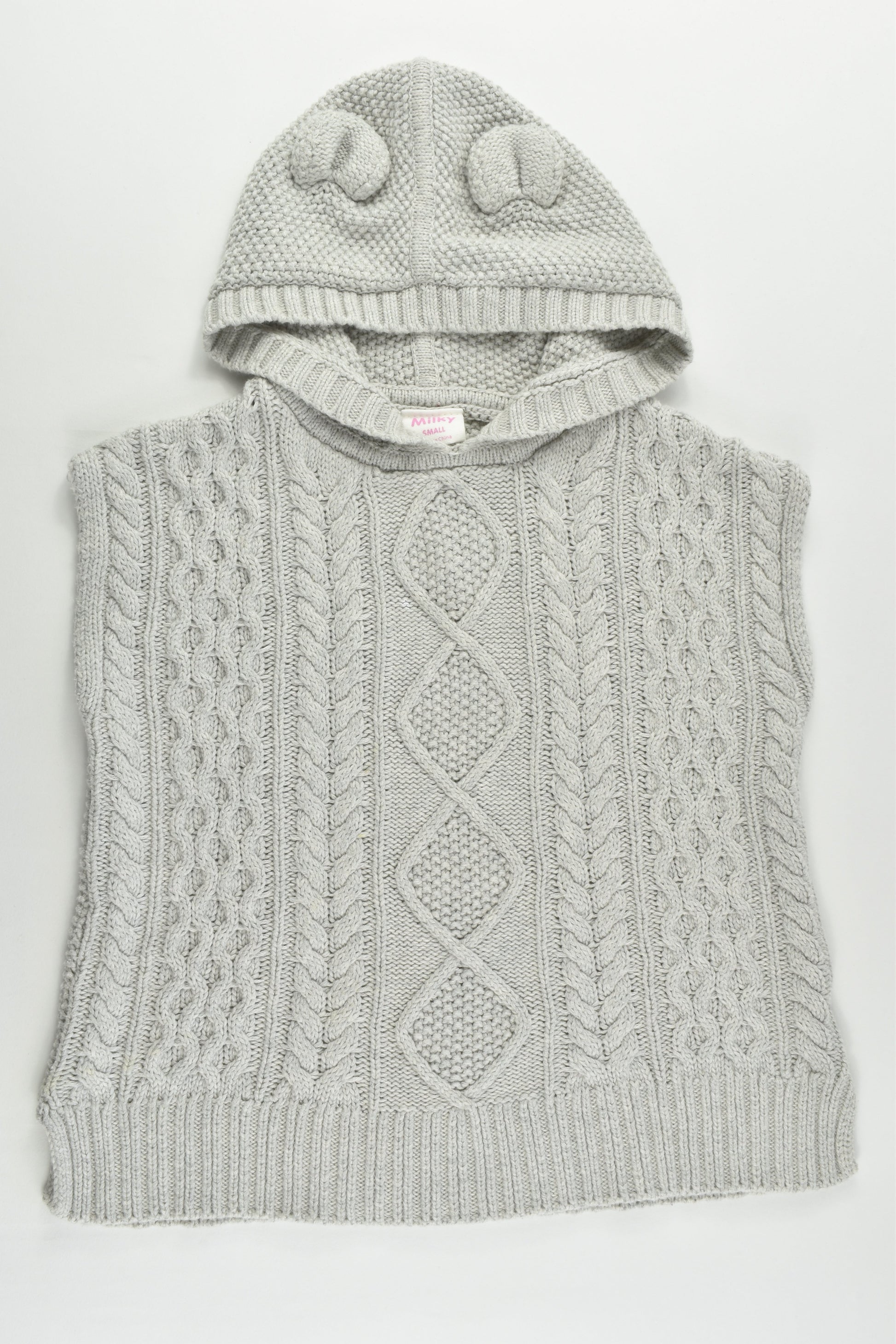 Milky Size approx 4-6 Knitted Hooded Vest
