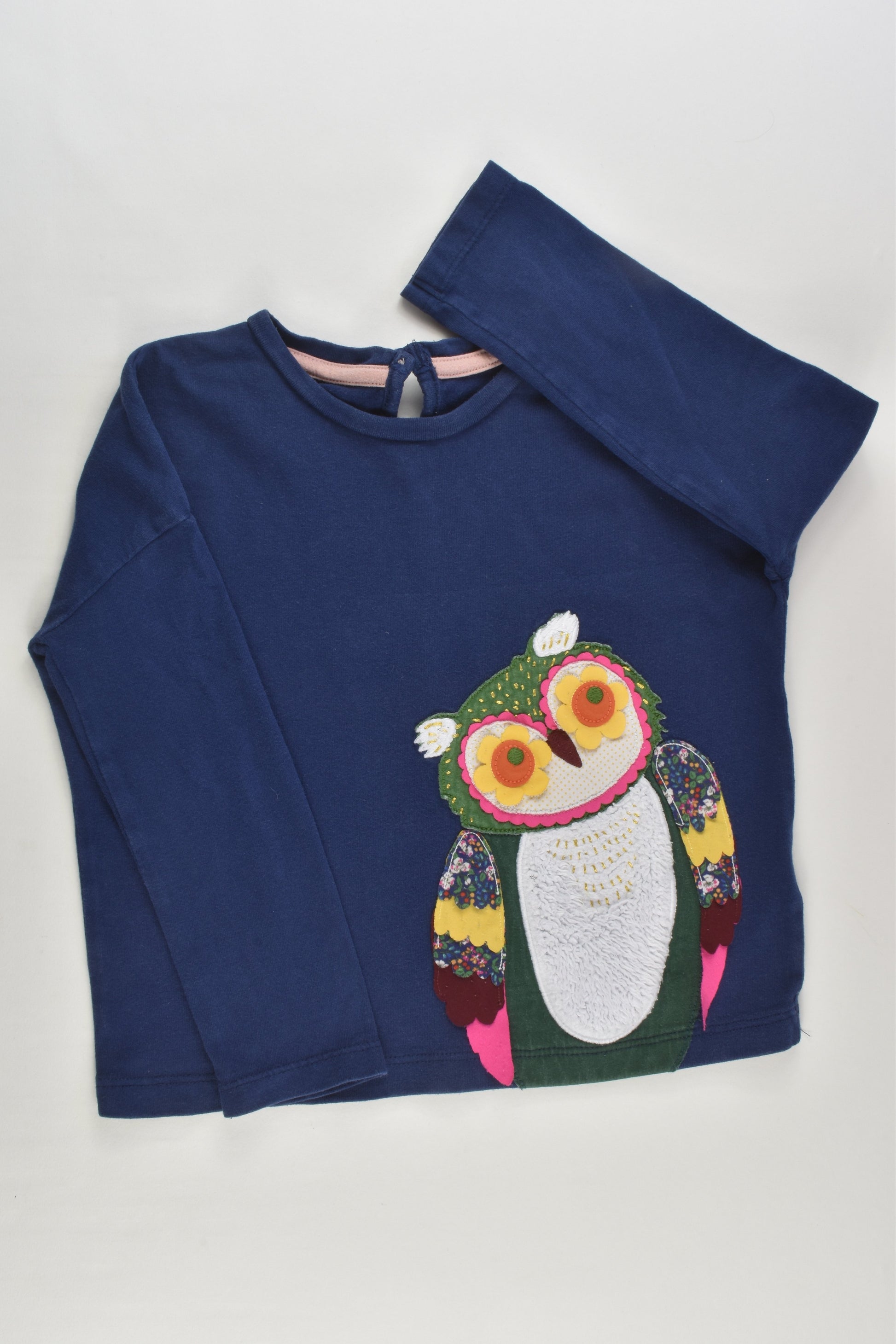 Mini Boden Size 2-3 Owl Top