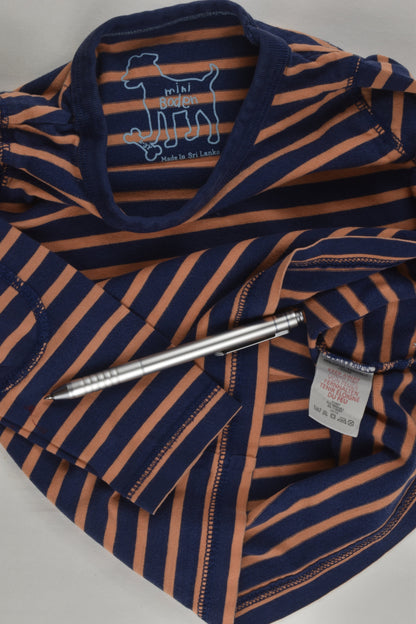 Mini Boden Size 2-3 Striped Top