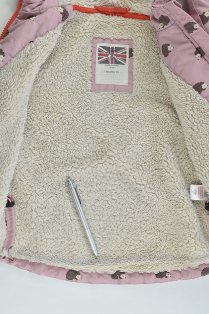 Mini Boden Size 3-4 Hedgehogs Warm Winter Jacket
