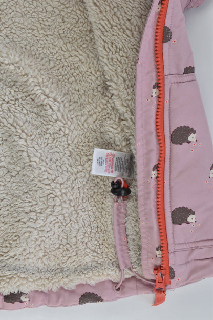 Mini Boden Size 3-4 Hedgehogs Warm Winter Jacket