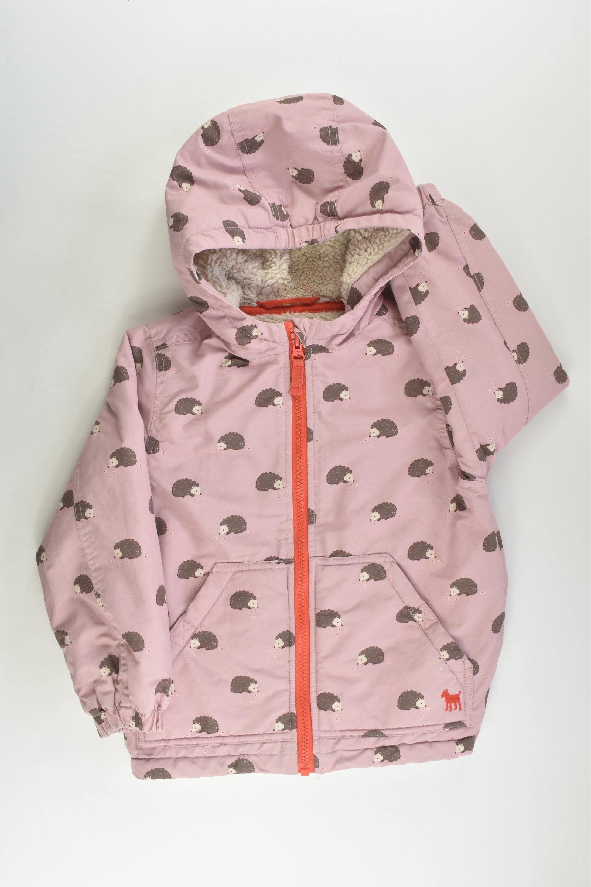 Mini Boden Size 3-4 Hedgehogs Warm Winter Jacket