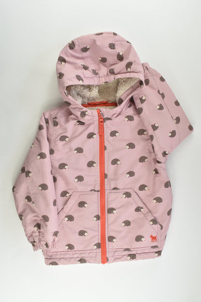 Mini Boden Size 3-4 Hedgehogs Warm Winter Jacket