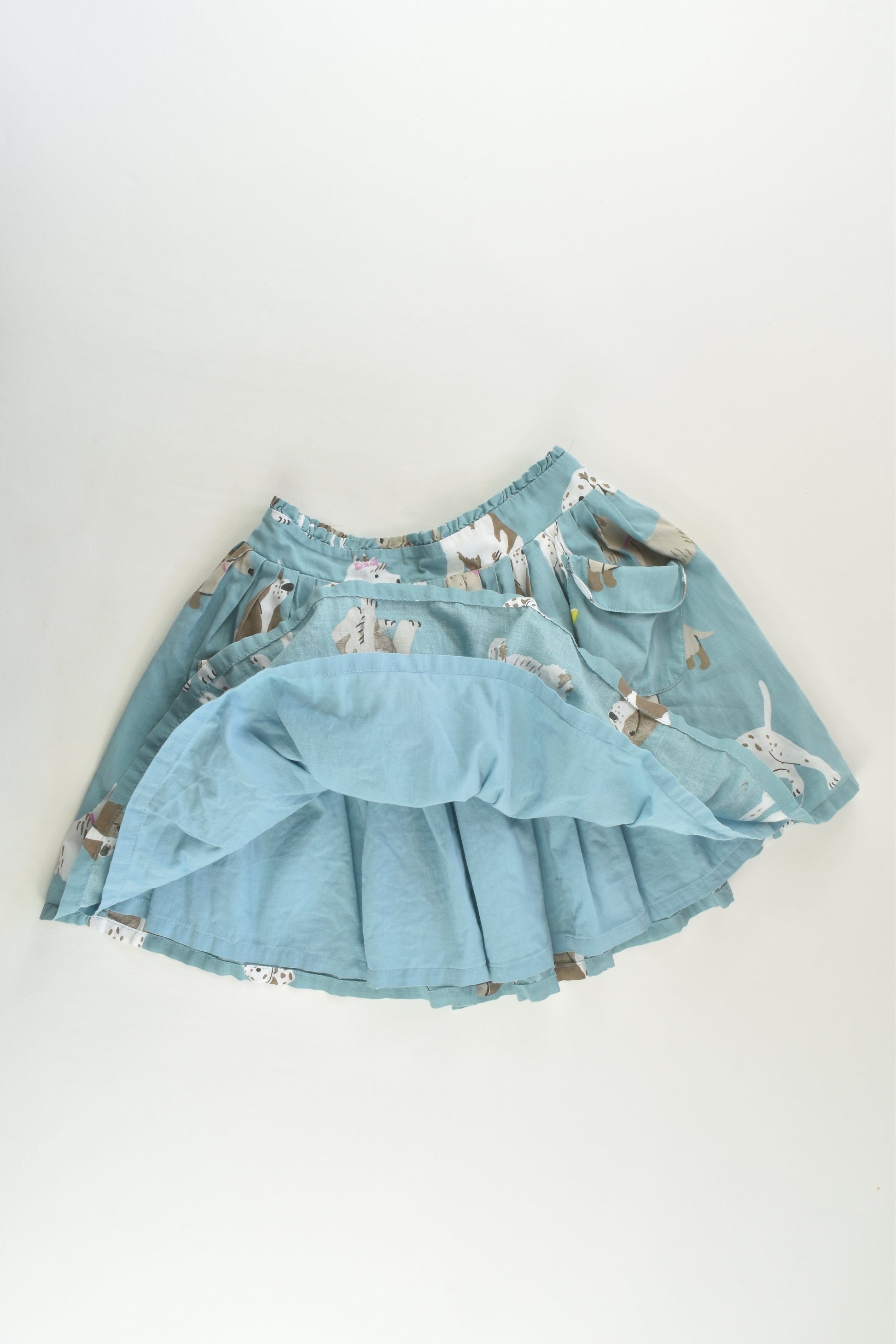 Mini Boden Size 3-4 Lined Dogs Skirt