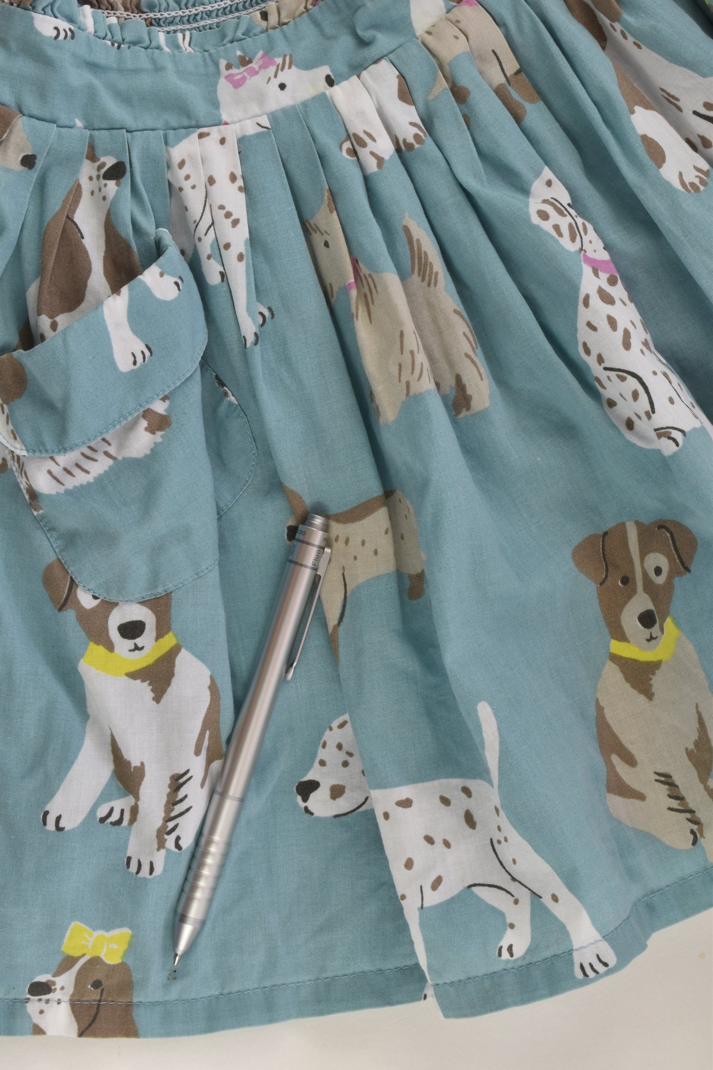 Mini Boden Size 3-4 Lined Dogs Skirt