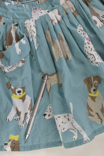 Mini Boden Size 3-4 Lined Dogs Skirt