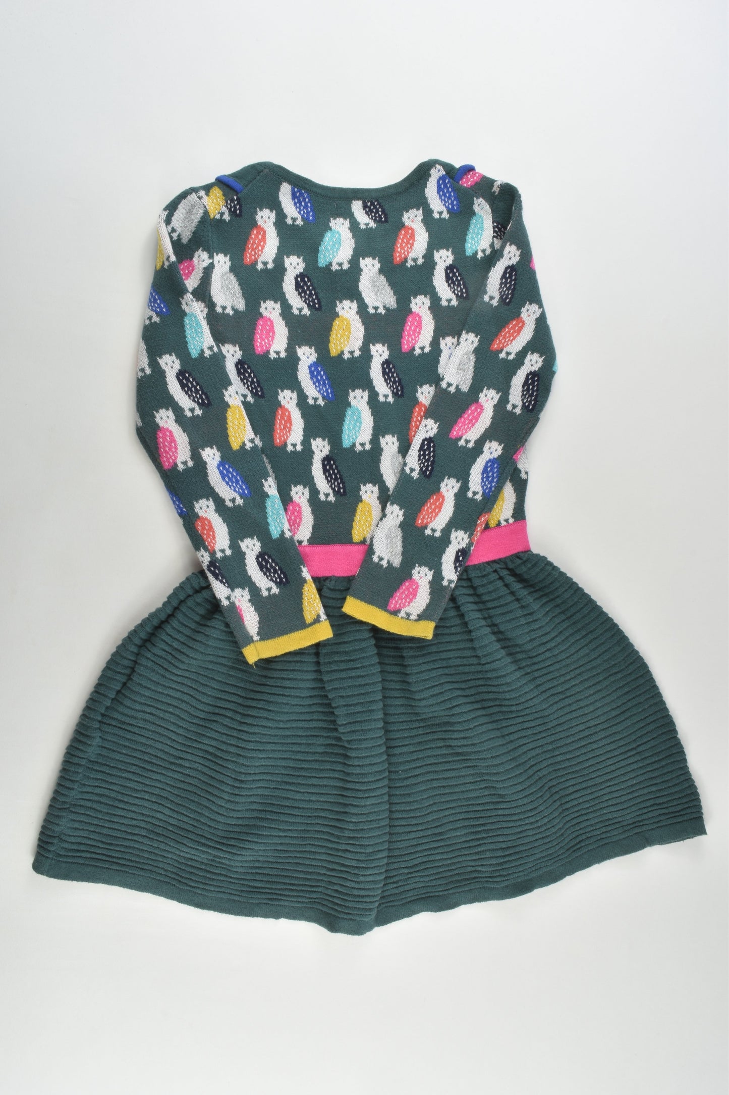 Mini Boden Size 3-4 Owl Knitted Dress