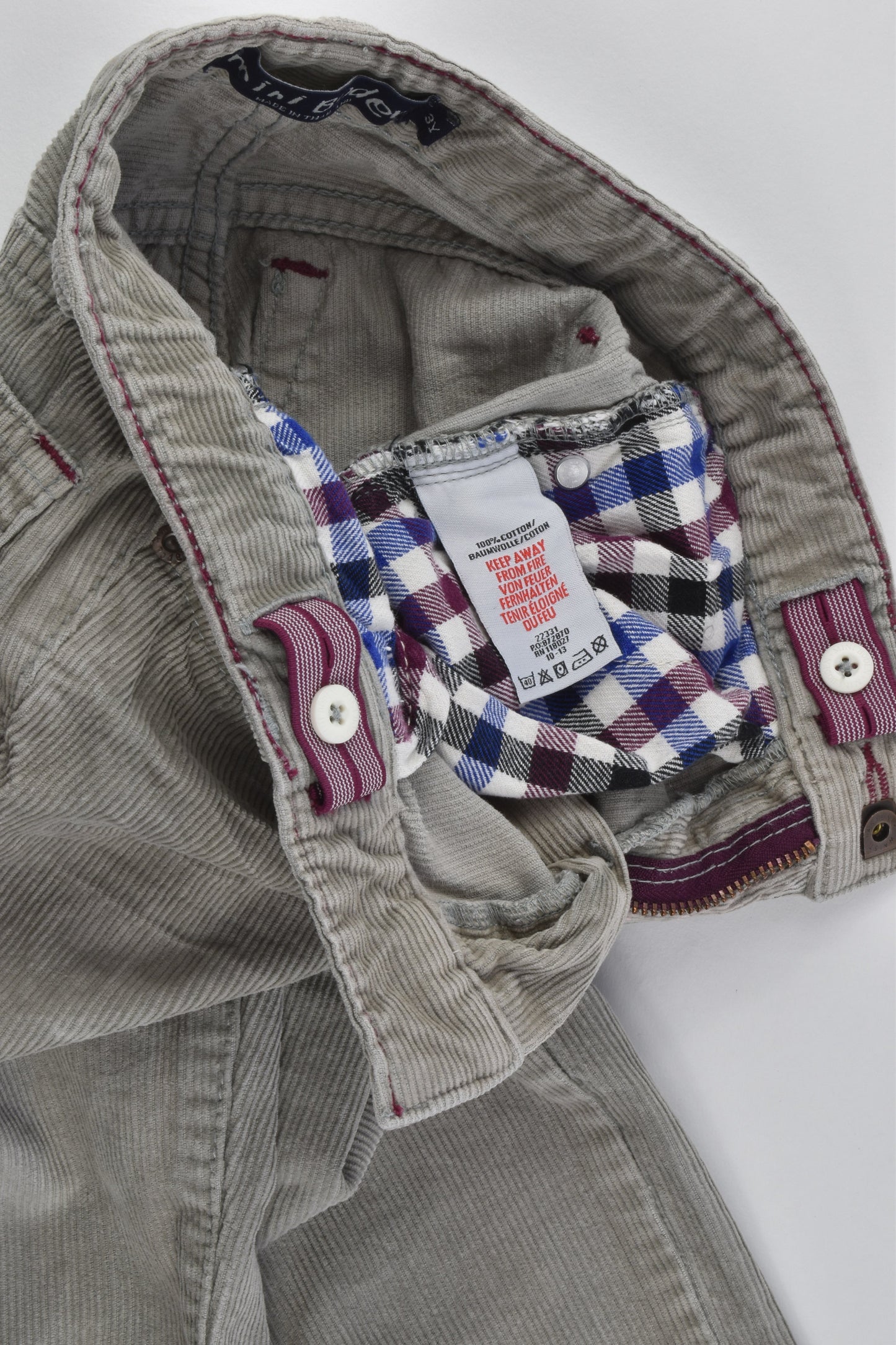 Mini Boden Size 3 Cord Pants