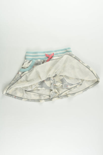 Mini Boden Size 4-5 Birds Skirt with Shorts Underneath
