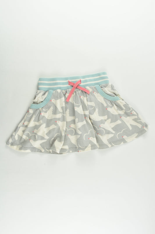 Mini Boden Size 4-5 Birds Skirt with Shorts Underneath