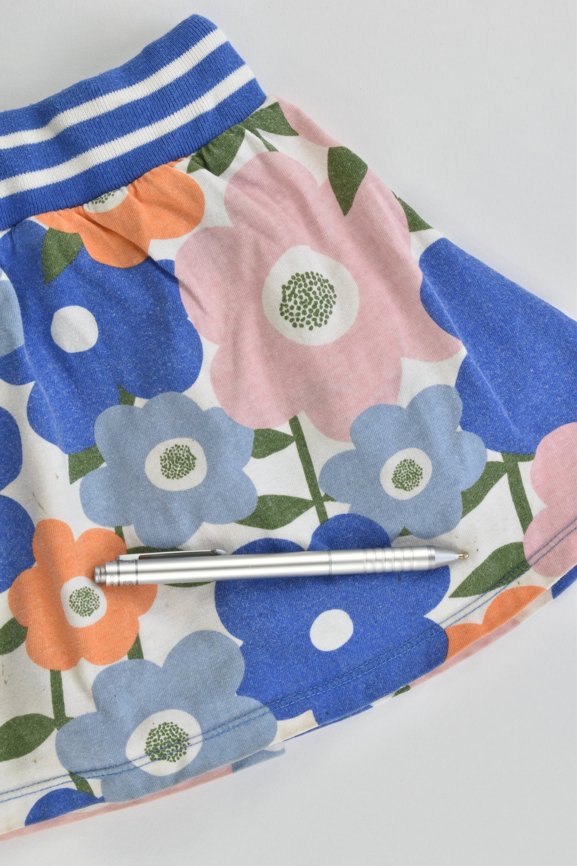 Mini Boden Size 4-5 Floral Skirt with Shorts Underneath