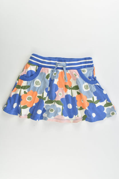 Mini Boden Size 4-5 Floral Skirt with Shorts Underneath