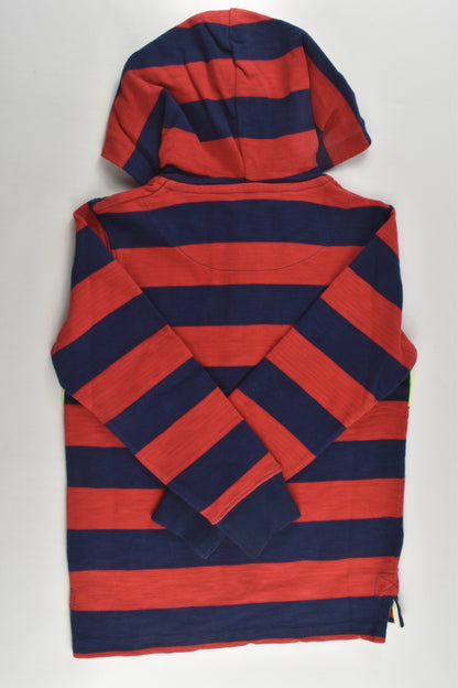 Mini Boden Size 6-7 (122 cm) Striped Hooded Jumper
