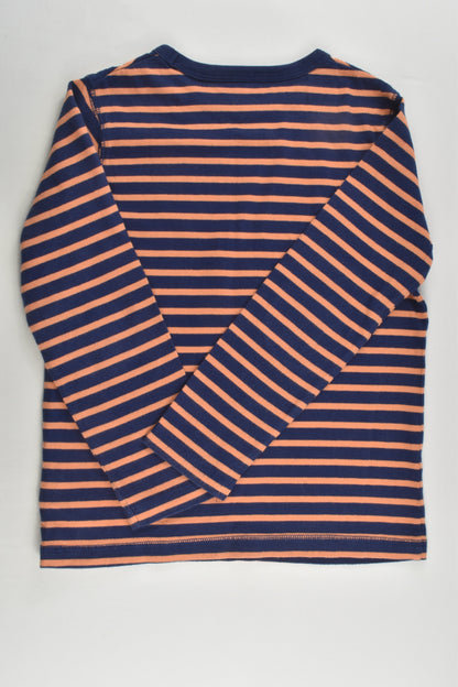 Mini Boden Size 6-7 (122 cm) Striped Top