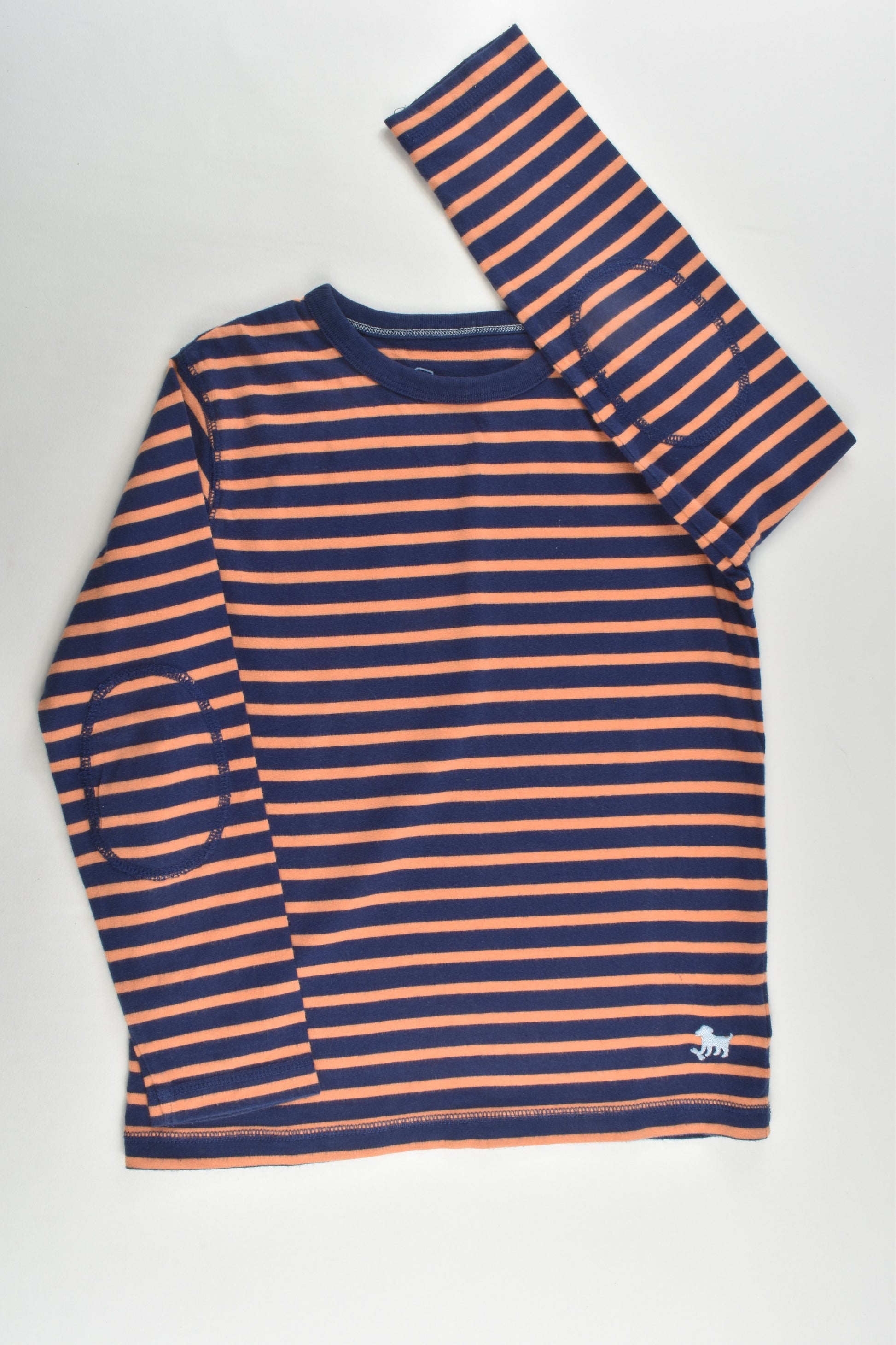 Mini Boden Size 6-7 (122 cm) Striped Top