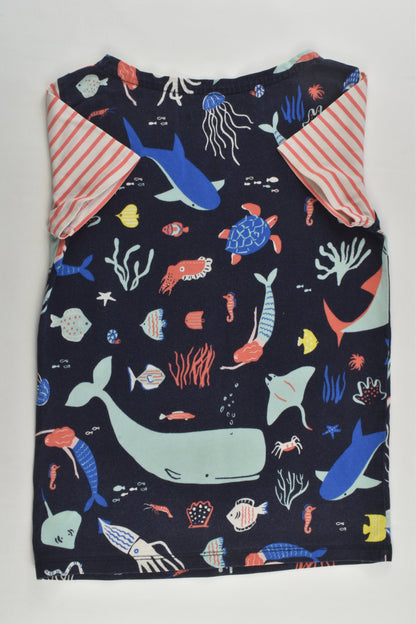 Mini Boden Size 6-7 Sea Creatures T-shirt