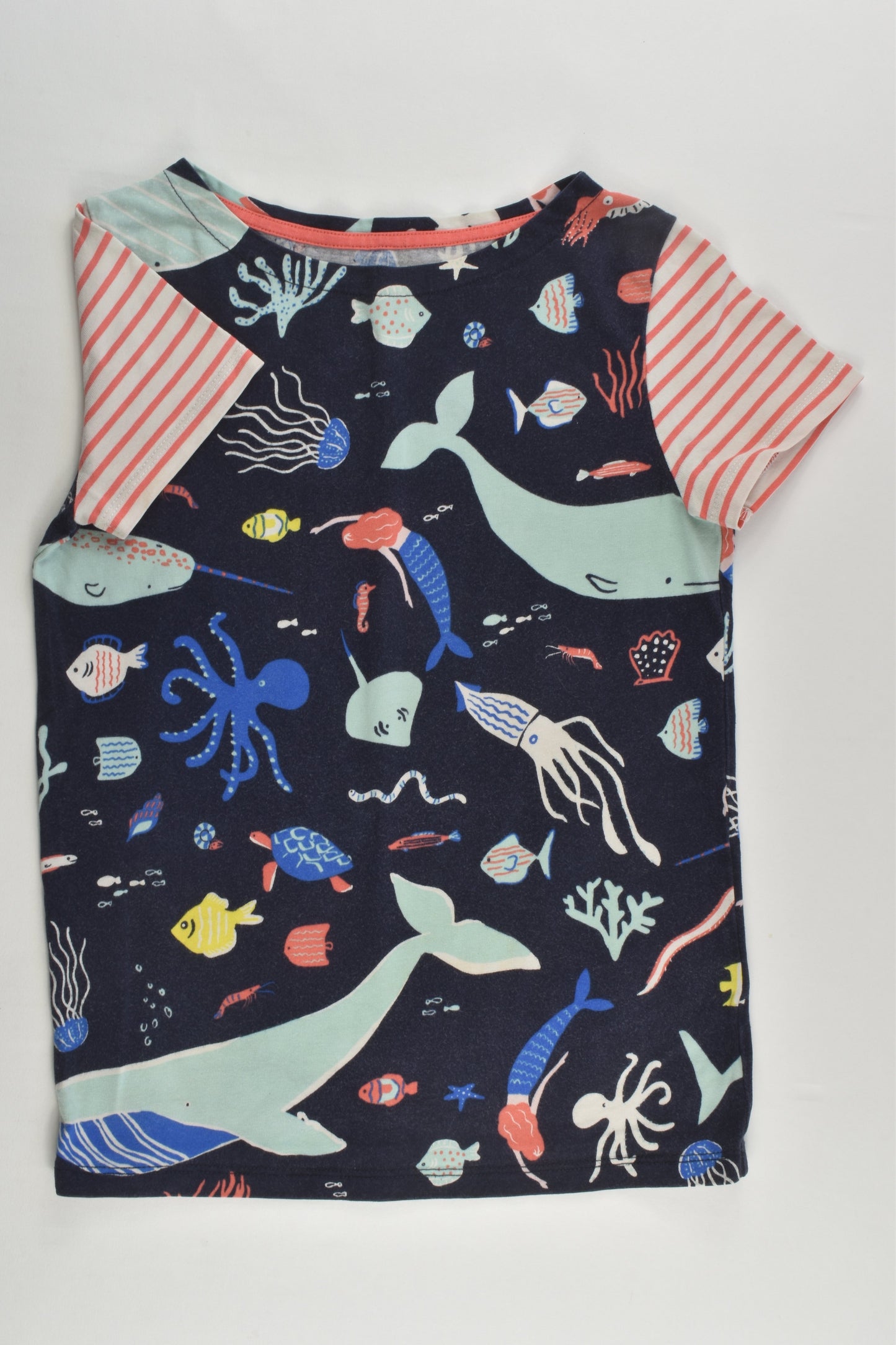 Mini Boden Size 6-7 Sea Creatures T-shirt