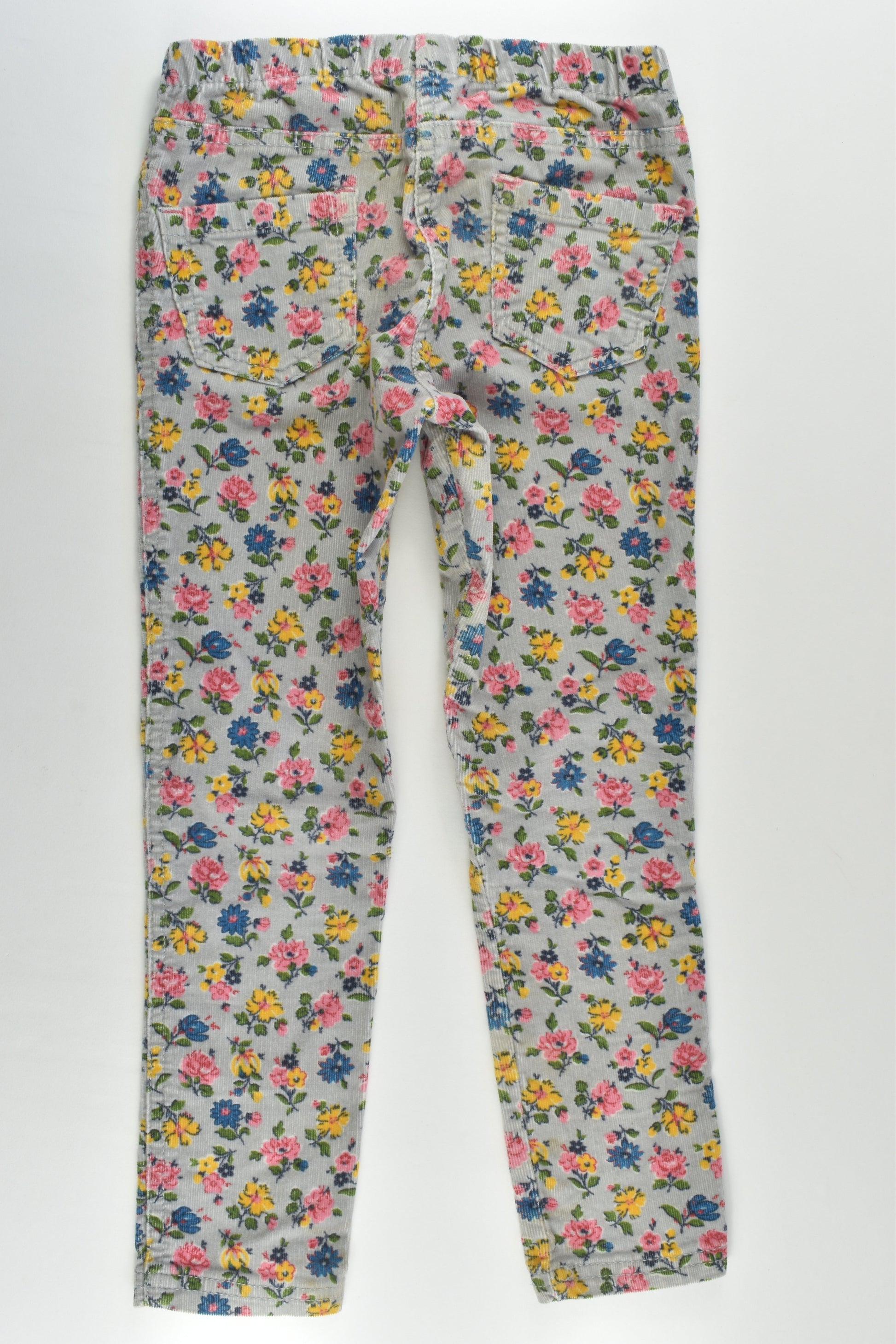 Mini Boden Size 6 Floral Stretchy Cord Pants