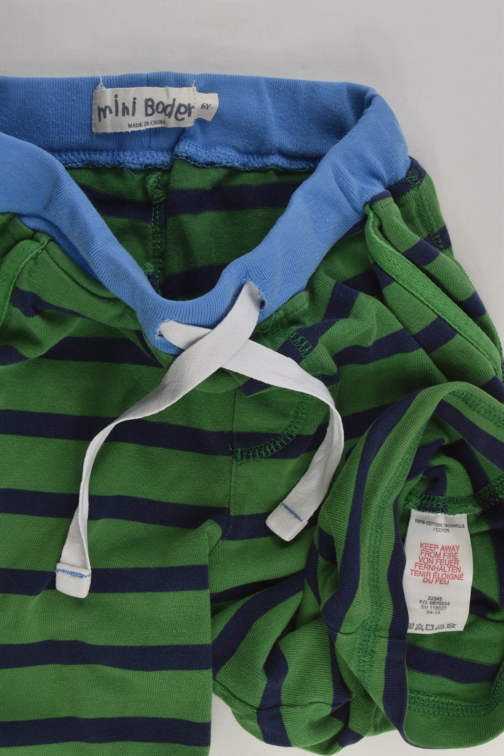 Mini Boden Size 6 Striped Shorts