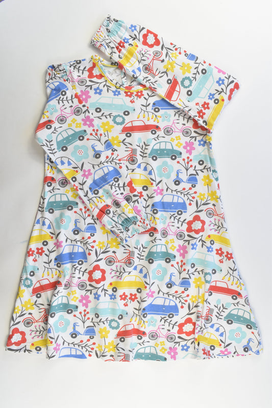 Mini Boden (?) Size 8-9 Vehicles and Flowers Dress
