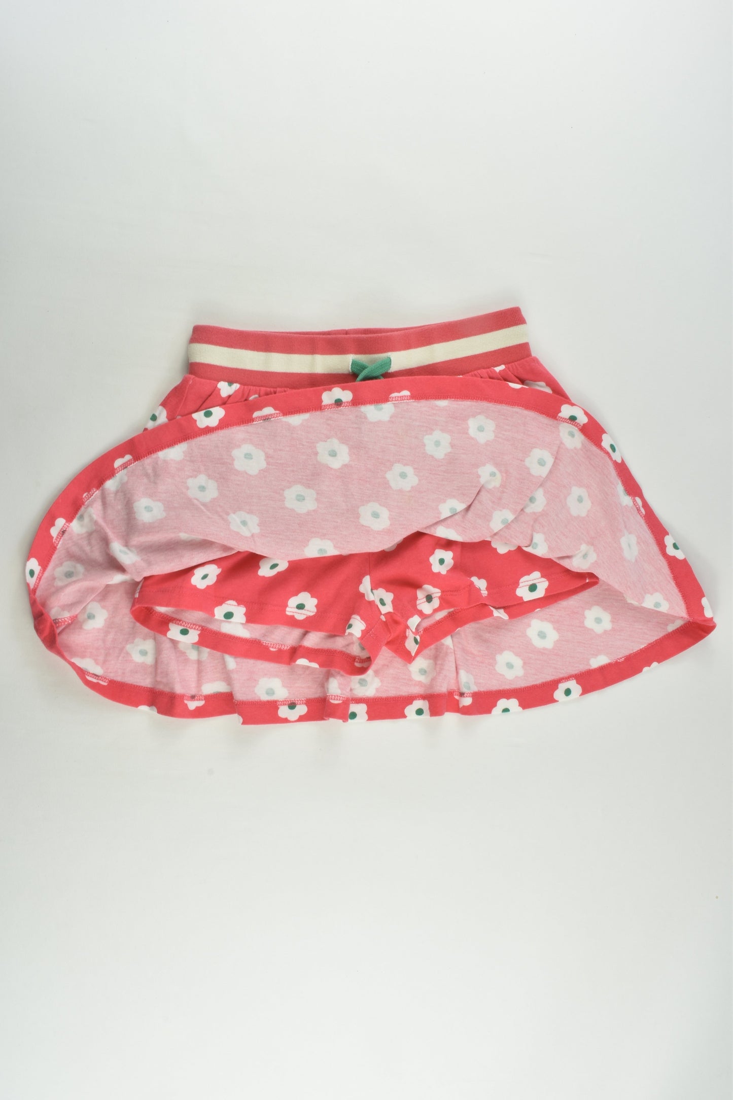 Mini Boden Size 9-10 (140 cm) Floral Skirt with Shorts Underneath