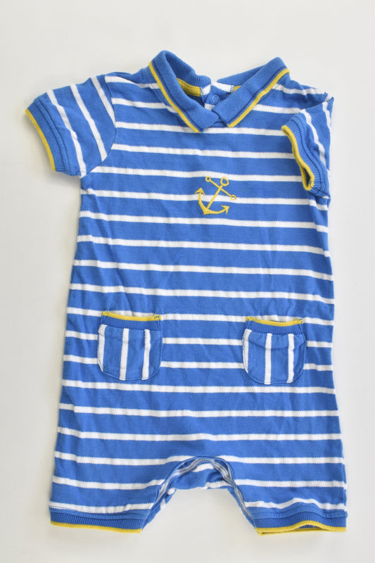 Mini Club Size 00 (3-6 months) Nautical Short Romper