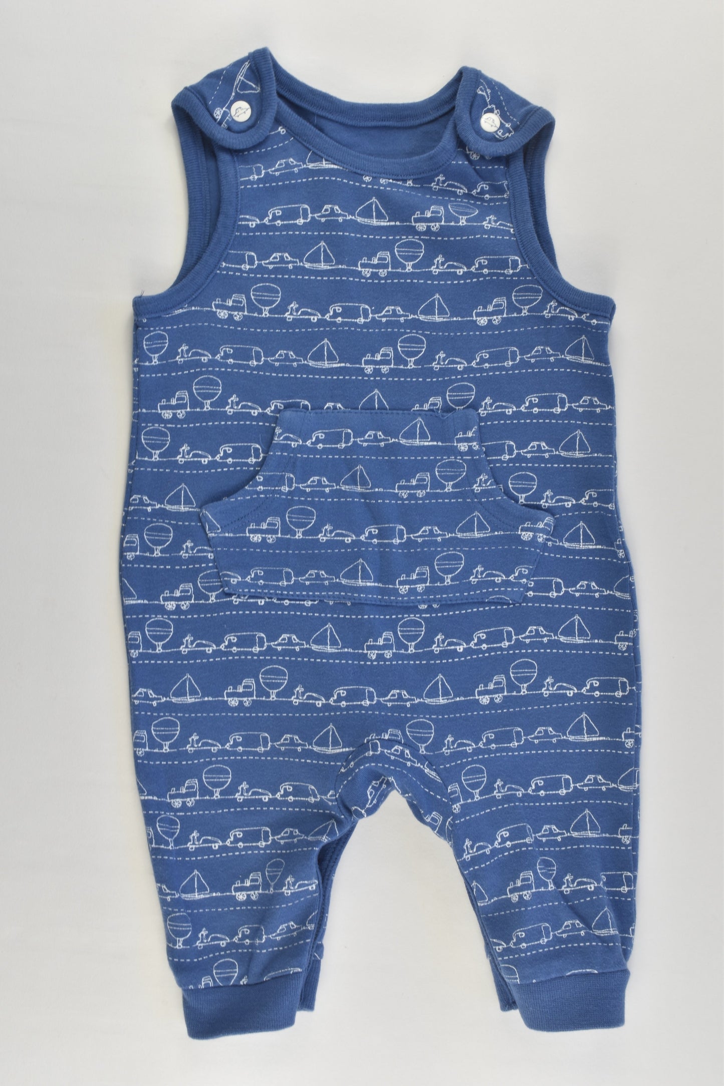 Mini Club Size 000 (0-3 months) Vehicles Cotton Overalls