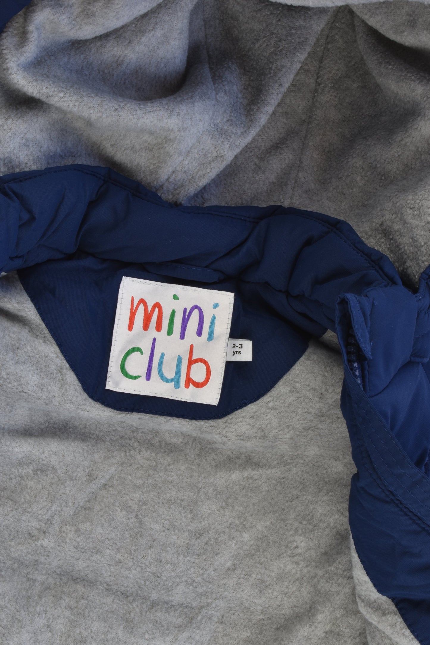 Mini Club Size 2-3 (92-98 cm) Fleece Lined Hooded Warm Puffer Vest