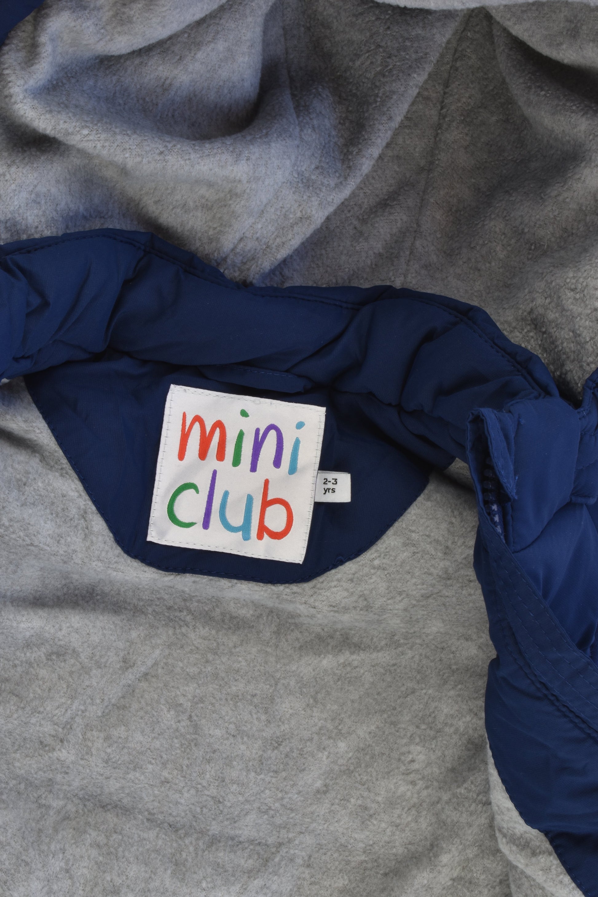 Mini Club Size 2-3 (92-98 cm) Fleece Lined Hooded Warm Puffer Vest