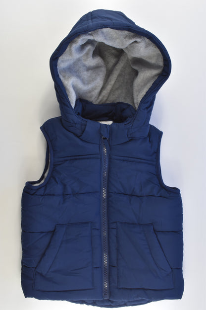 Mini Club Size 2-3 (92-98 cm) Fleece Lined Hooded Warm Puffer Vest