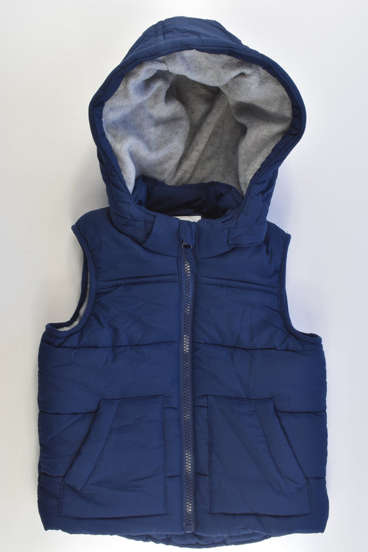 Mini Club Size 2-3 (92-98 cm) Fleece Lined Hooded Warm Puffer Vest
