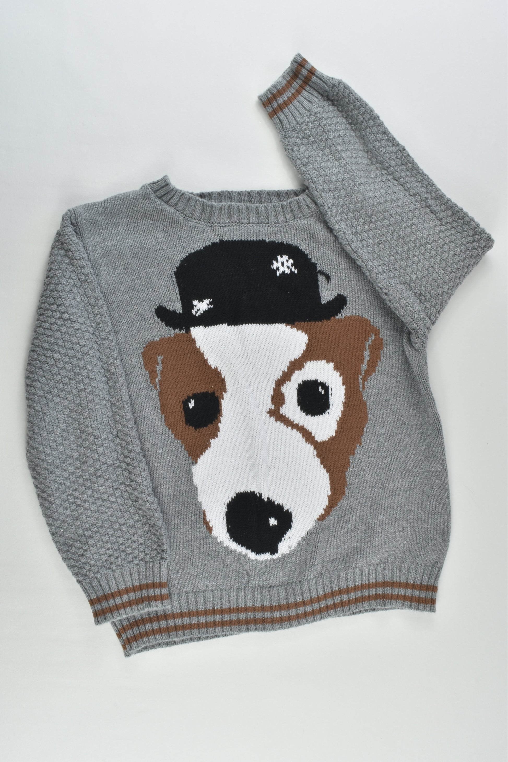 Mini Club Size 5-6 Knitted Dog Jumper