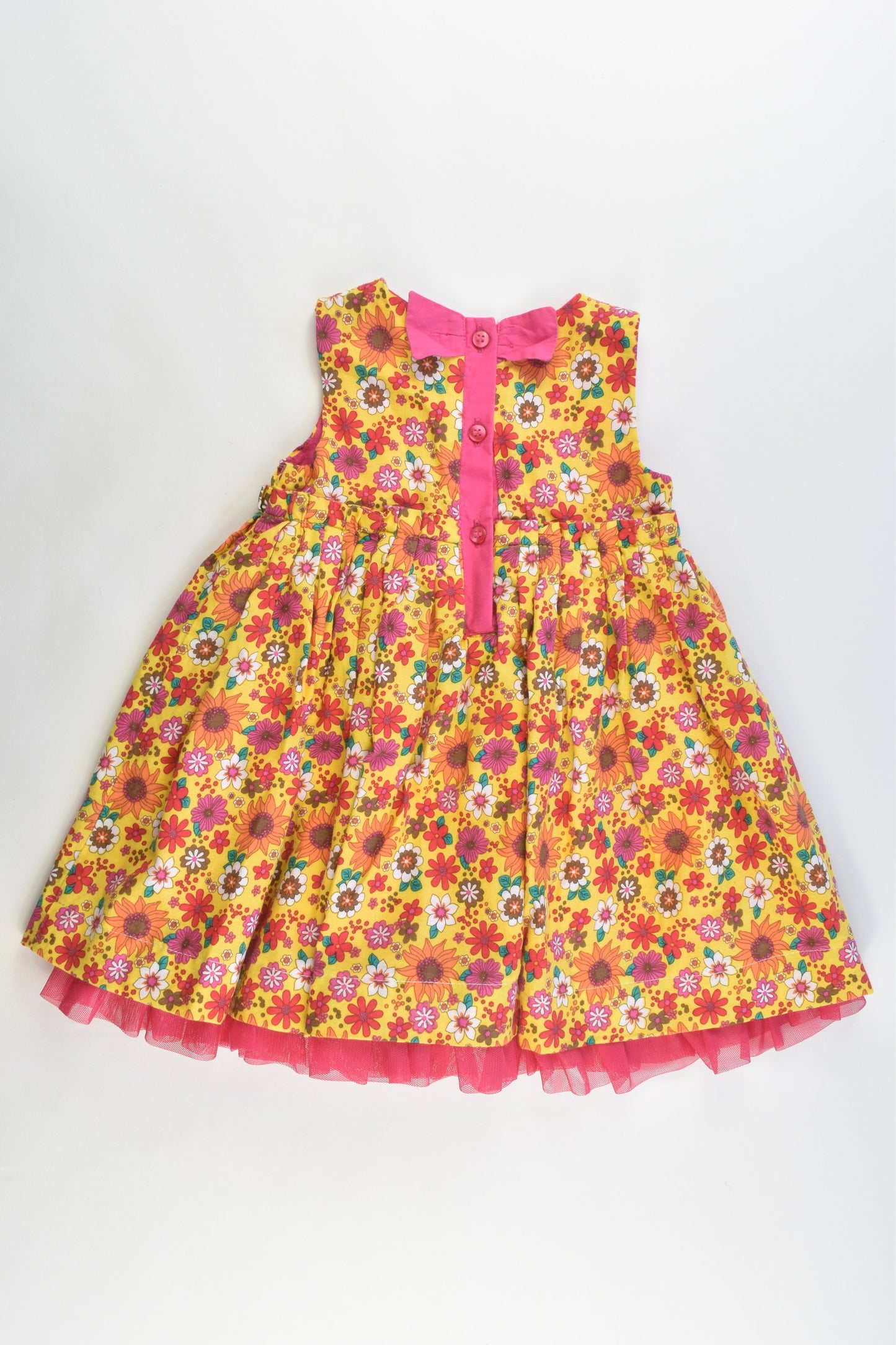 Mini Club Size 9-12 Months Layered Floral Dress