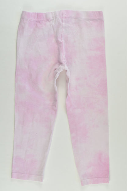 Mini Mango Size 2 Pink Tie-Dye Leggings