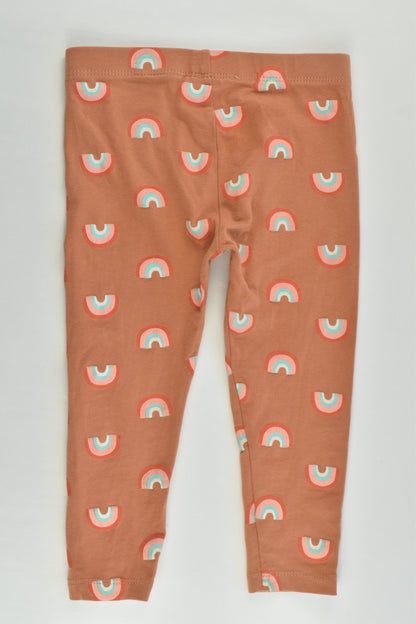 Mini Mango Size 2 Rainbows and Stripes 3x Leggings