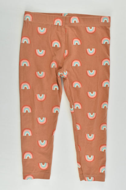Mini Mango Size 2 Rainbows and Stripes 3x Leggings