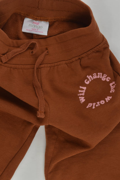 Mini Mango Size 5 'Will Change The World' Track Pants