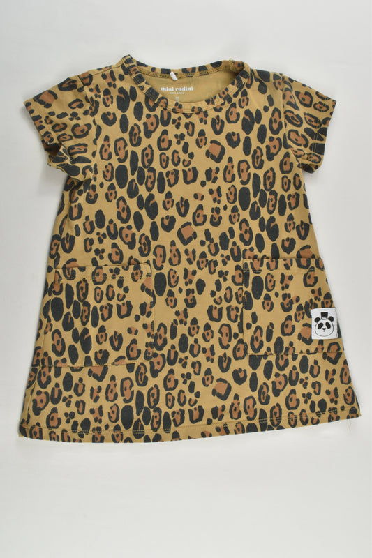 Mini Rodini Size 0-1 (80/86 cm) Leopard Print Dress